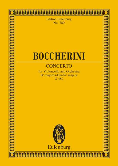 Boccherini: Concerto Bb Major G 482 (Study Score) published by Eulenburg